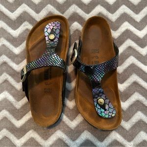 Birkenstock | Limited Edition Rainbow Iridescent Gizeh | Size 37